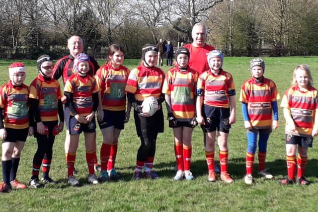 Borough Under 11 girls pictured before their game against Wisbech.