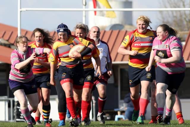 Laura Phillips leads the change for Borough against Olney. Picture: Mick Sutterby