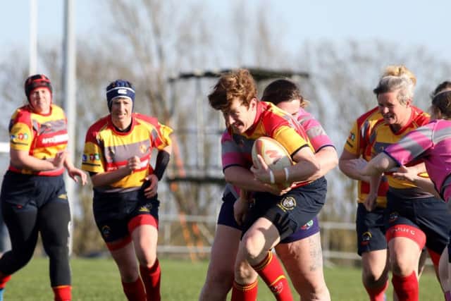Jen Sothmann on the attack for Borough. Picture: Mick Sutterby