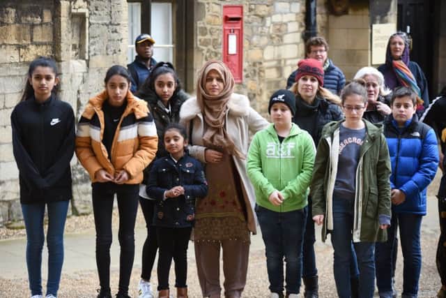Christchurch vigil at Peterborough Cathedral attending by Mayor of Peterborough Coun. Chris Ash, Mayoress Doreen Roberts, Coun Ansar Ali, The Vicar of Peterborough Revd Canon Ian Black and Tim Alban Jones Peterborough Cathedral Canon in Residence EMN-190325-105227009