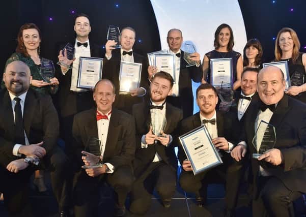 The winners group from last years Peterborough Telegraph Business Awards. EMN-181124-095420009