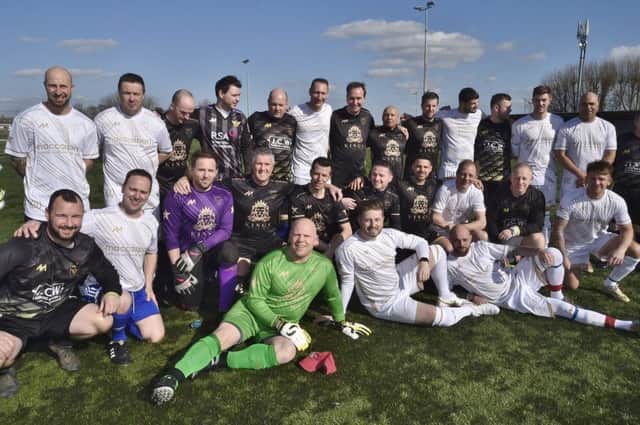 The 100th charity match at Yaxley FC