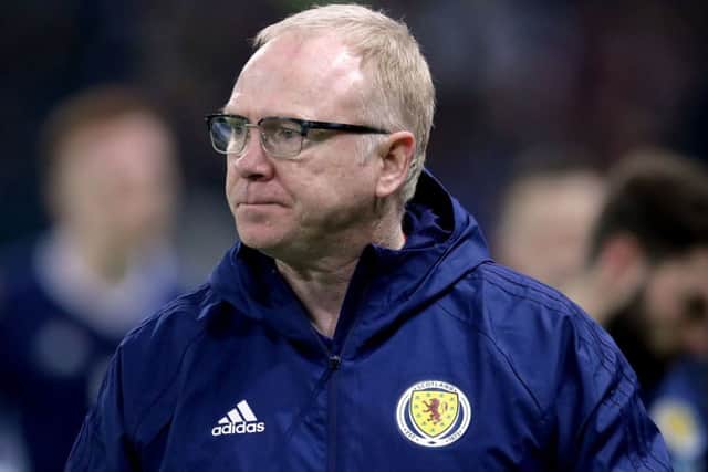 Heroic Scotland manager Alex McLeish.