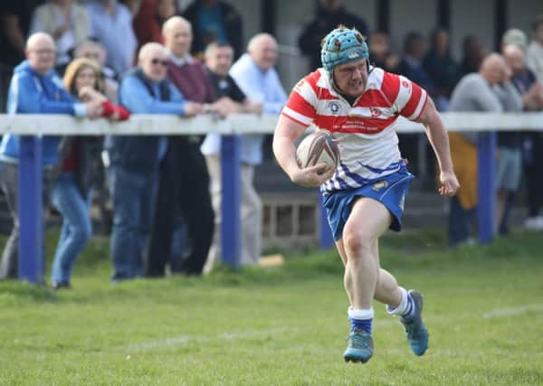 Jack Askham runs in for the first Peterborough Lions try. Picture: Mick Sutterby