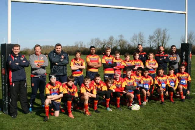 The victorious Borough Under 12 team.