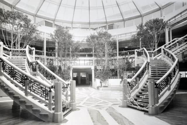The old Pearl Assurance buildings and gardens