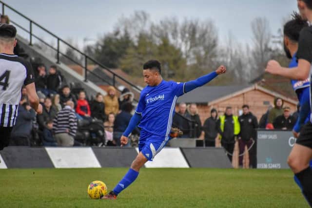 Dion Sembie-Ferris scored twice for Peterborough Sports at Welwyn Garden City.