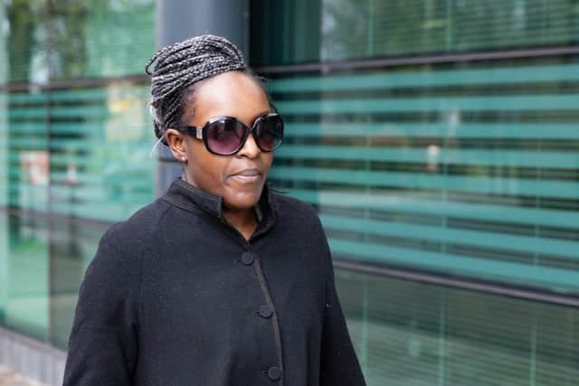 Fiona Onasanya arriving at county court. Photo: Terry Harris