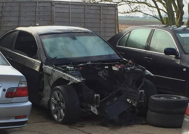 The Mercedes-Benx which was suspected to have been stolen. Photo: Cambridgeshire police