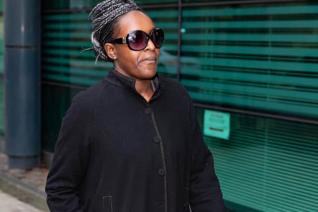 Fiona Onasanya entering court. Photo: Terry Harris