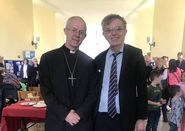 Chris Ash with the Archbishop of Canterbury Justin Welby