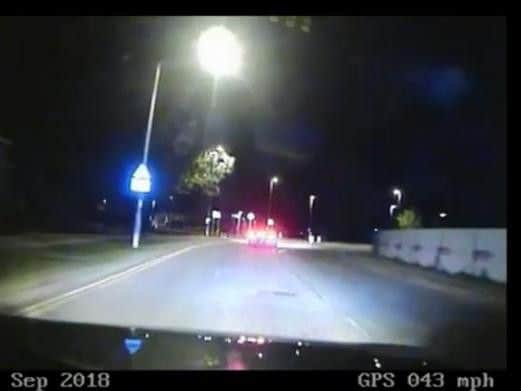 The high-speed chase. Photo: Cambridgeshire police