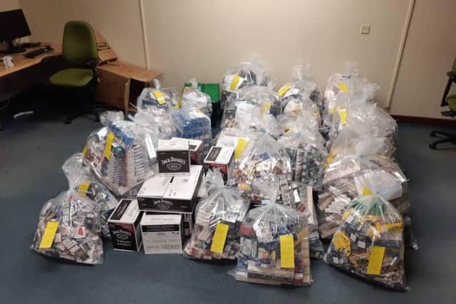 The illegal tobacco seized by police. Photo: Cambridgeshire police