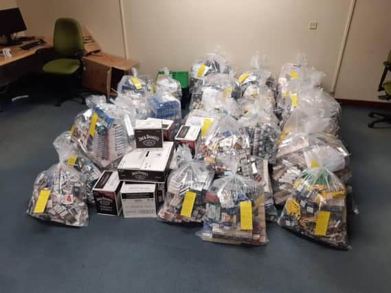 The illegal tobacco seized by police. Photo: Cambridgeshire police