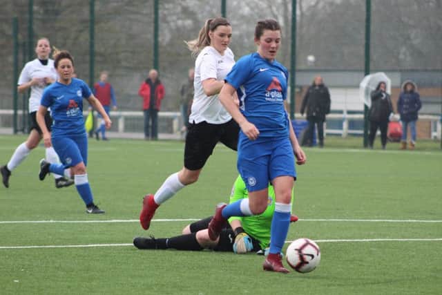 Jess Driscoll scored a hat-trick. Picture: Gary Reed