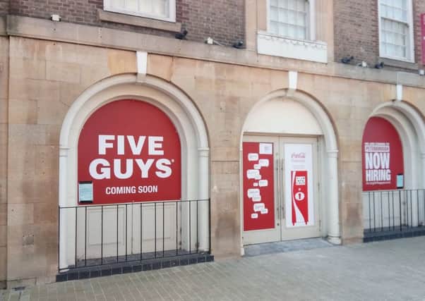 The Five Guys restaurant taking shape in Peterborough city centre
