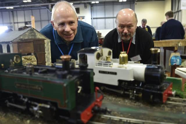 Terry Lambert and Ted Robinson with their display EMN-190804-093555009