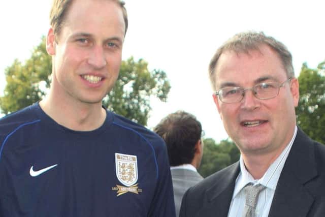 Robert Windle (right) with Prince William.