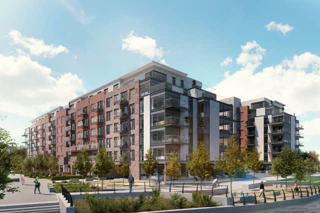 An artist's impression of Fletton Quays