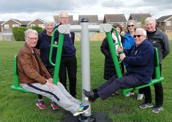 The trim trail opened at Jubilee Park, Deeping St James