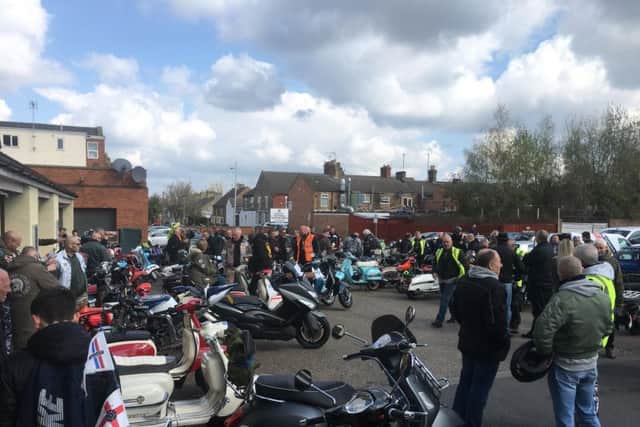 The scooter Easter egg run