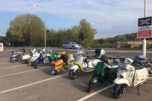 The scooter Easter egg run