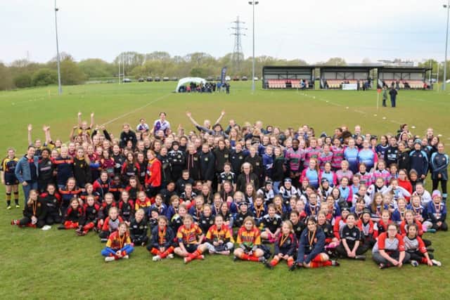 PRUFC's under-13 Girls Festival attracted 200+ female players from all over England.