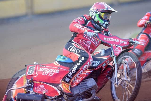 Hans Andersen riding against Poole.