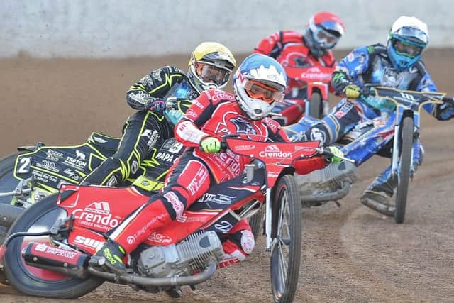 Lasse Bjerre leads the way for Panthers against Poole.