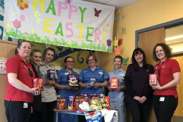 Serenity Loves donating Easter eggs