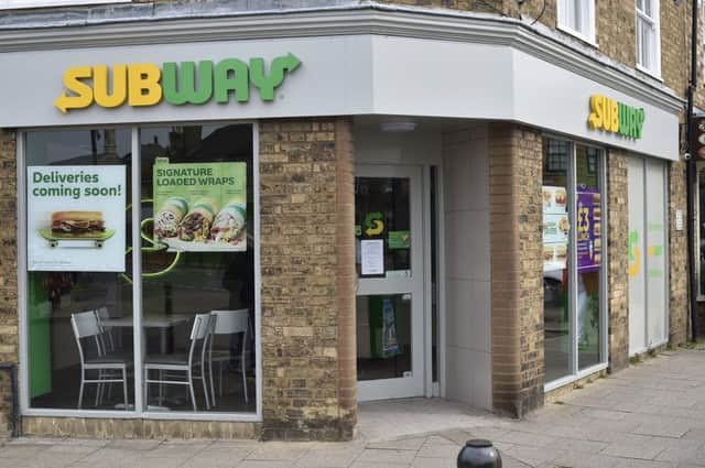 Subway in Whittlesey on Tuesday