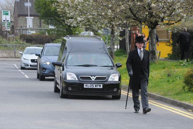 The funeral service for David Browett at the Parkway Sports and Social Club