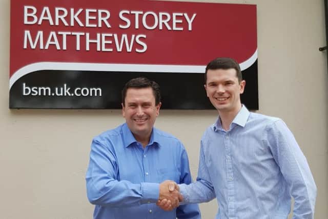 Steve Hawkins, managing director of BSM, (left), with James Foster, finance director of Eddisons.