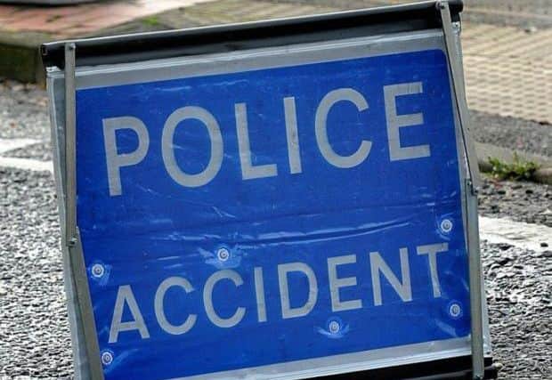 Police accident sign