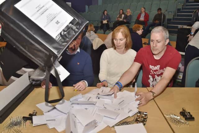 Last year's local election count