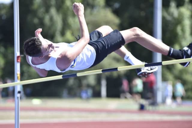Luke Phillips did well in the high jump.