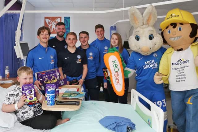 Poorly children and staff are given Easter eggs