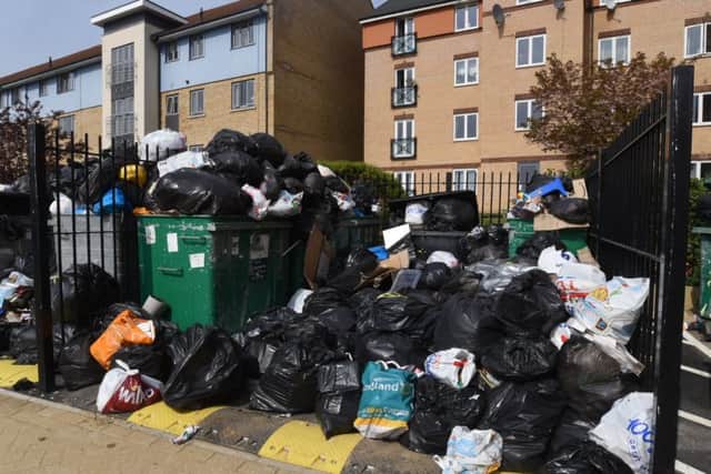 The pile of rubbish