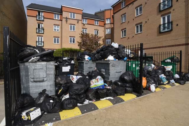 The pile of rubbish
