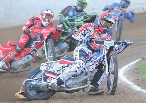 Aaron Summers rides for Panthers against King's Lynn.