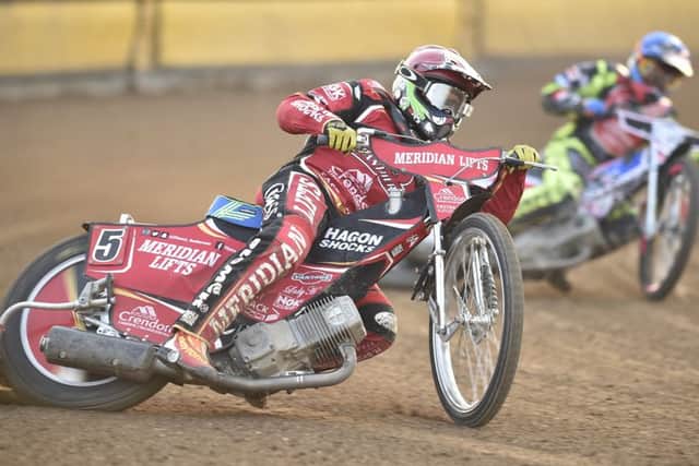 Hans Andersen in action for Peterborough Panthers against King's Lynn. Photo: David Lowndes.
