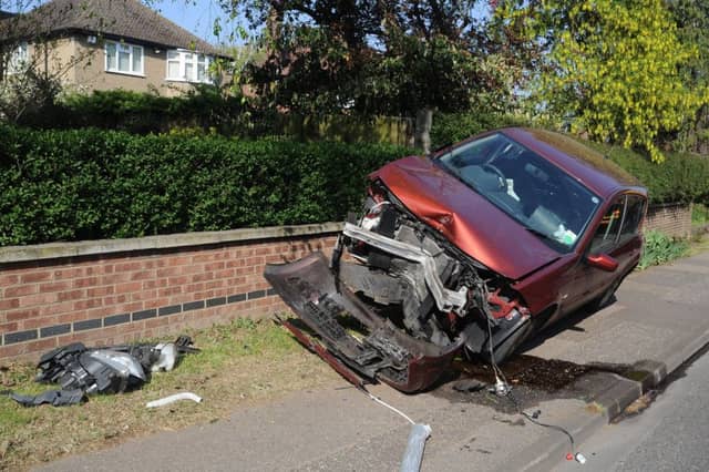 The crash in Thorpe Road