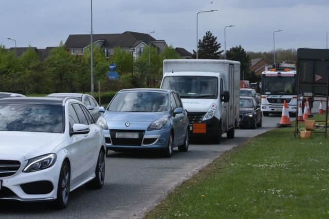 Queues outside the centre