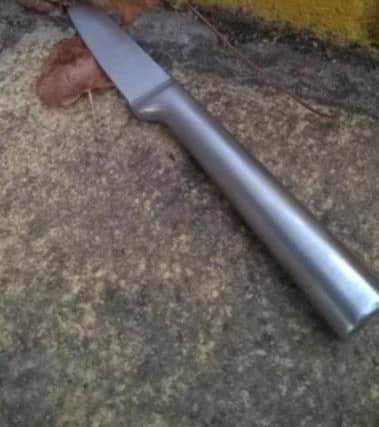 The knife used in the killing