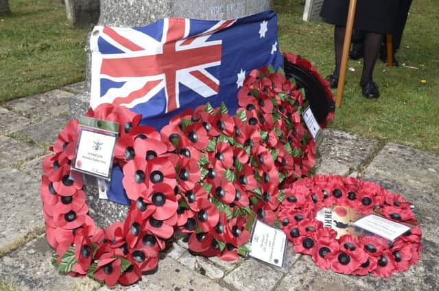 Royal British Legion Peterborough Branch ANZAC Day remembrance service at Broadway Cemetery at the grave of The Lonely ANZAC Sgt Thomas Hunter. EMN-190426-085735009