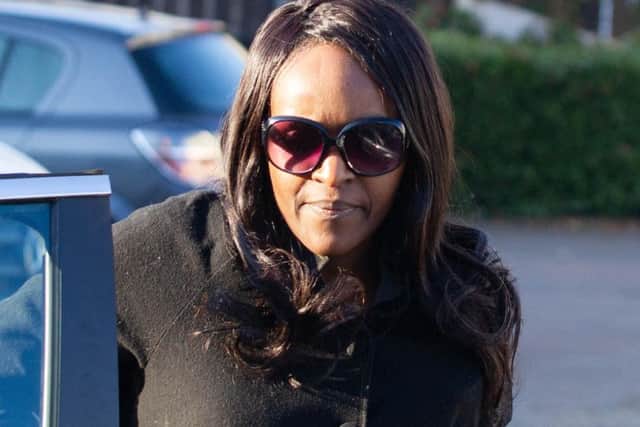 Fiona Onasanya outside her home in Peterborough. Photo: Terry Harris