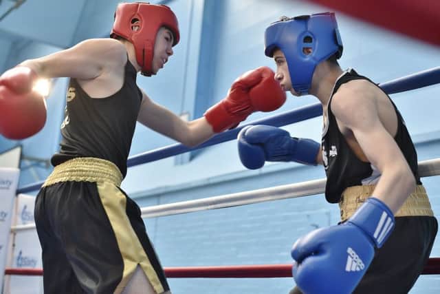 Whittlesey ABC fighter  Josh Moulding (right) beat Ethan Buckley.