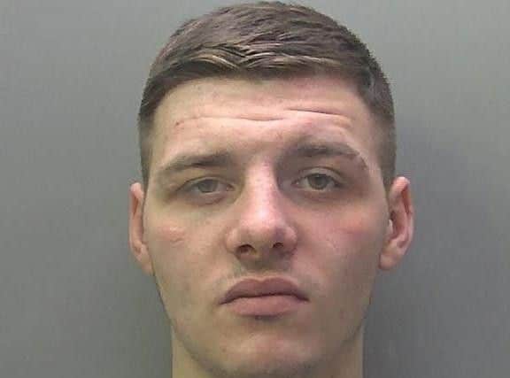 Brodan Dunford, 19, of no fixed address, was caught in the act by the victims home security system being activated has been sent to a young offender institution for more than two years.