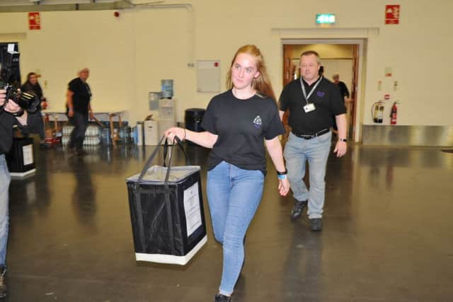 Elections 2017. The count at the East of England Arena EMN-170906-120944009