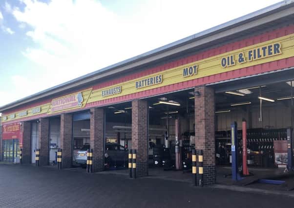 The National Tyres  depot.